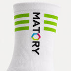 MATORY Cycling Socken Neon Grün – Detail