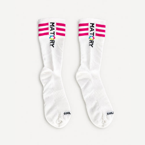 MATORY Cycling Socken Neon Pink – Gesamtansicht