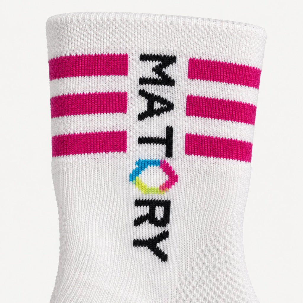 MATORY Cycling Socken Neon Pink – Detail