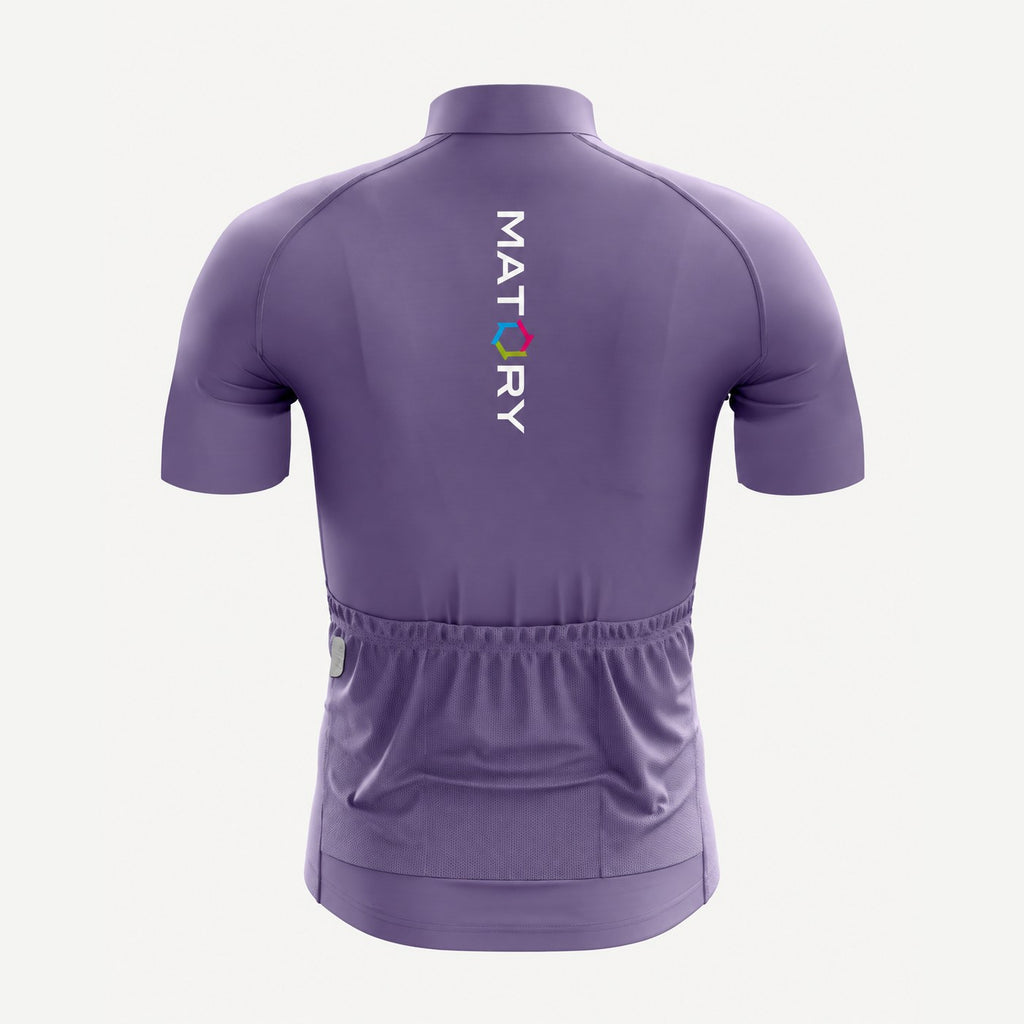 MATORY Fahrradtrikot Lavender – Rückansicht