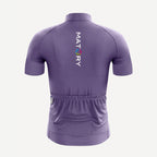 MATORY Fahrradtrikot Lavender – Rückansicht