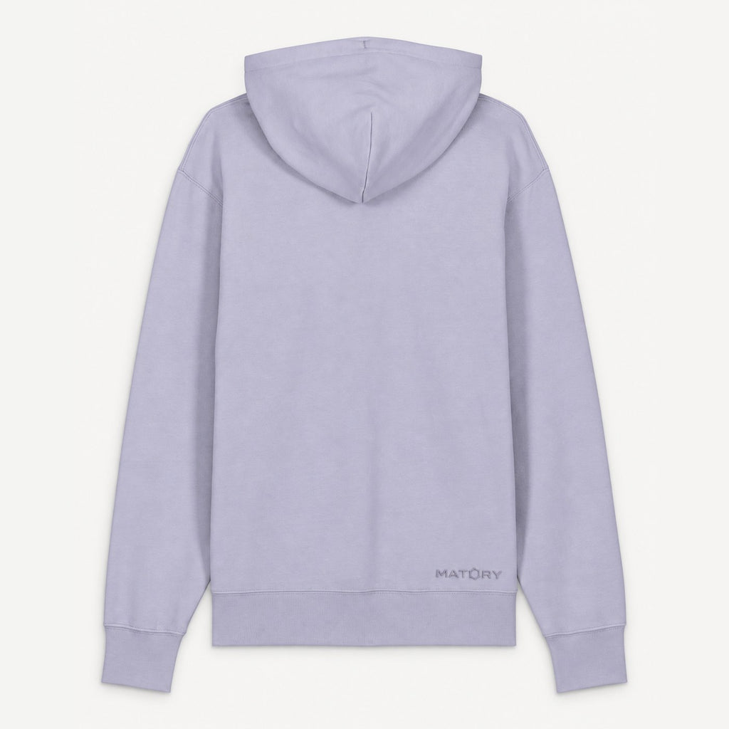 MATORY Hoodie-Sweatshirt Lavender – Rückansicht