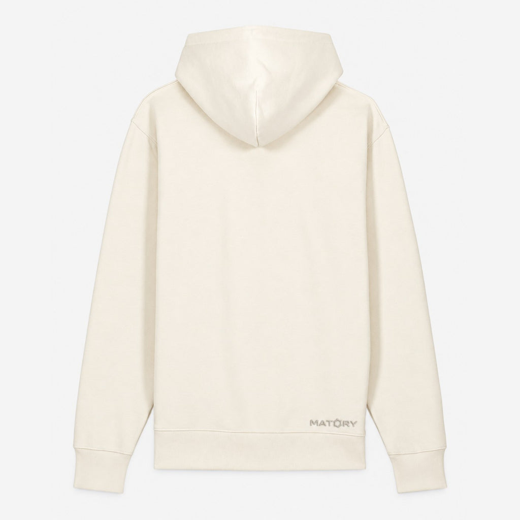 MATORY Hoodie-Sweatshirt Natural Raw – Rückansicht