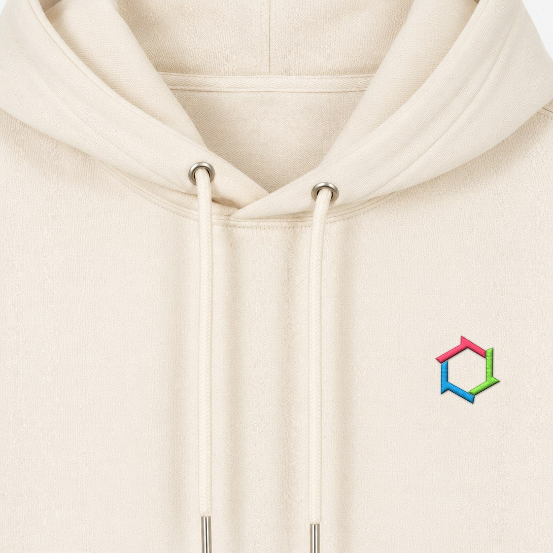MATORY Hoodie-Sweatshirt Natural Raw – Detail