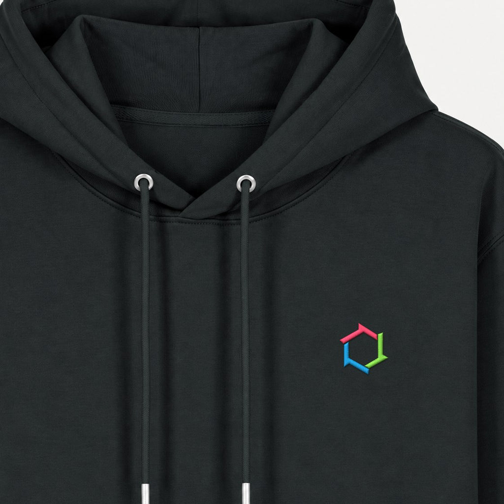 MATORY Hoodie-Sweatshirt Schwarz – Detail