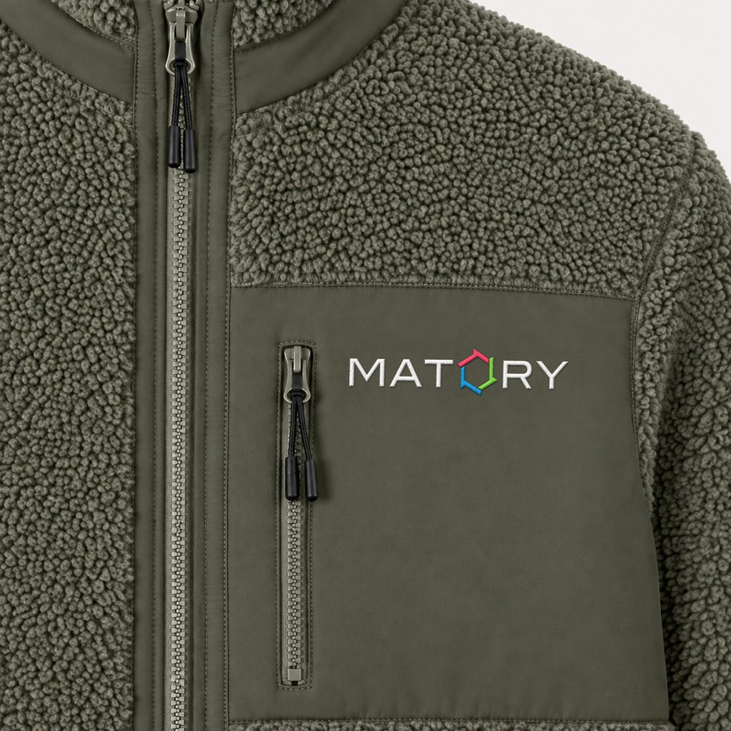 MATORY Sherpa Jacke Khaki – Detail