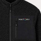 MATORY Sherpa Jacke Schwarz – Detail