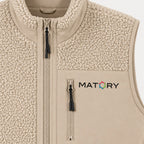 MATORY Sherpa Weste Desert Dust – Detail