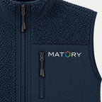 MATORY Sherpa Weste Navy – Detail