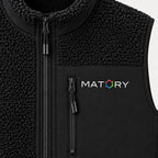 MATORY Sherpa Weste Schwarz – Detail