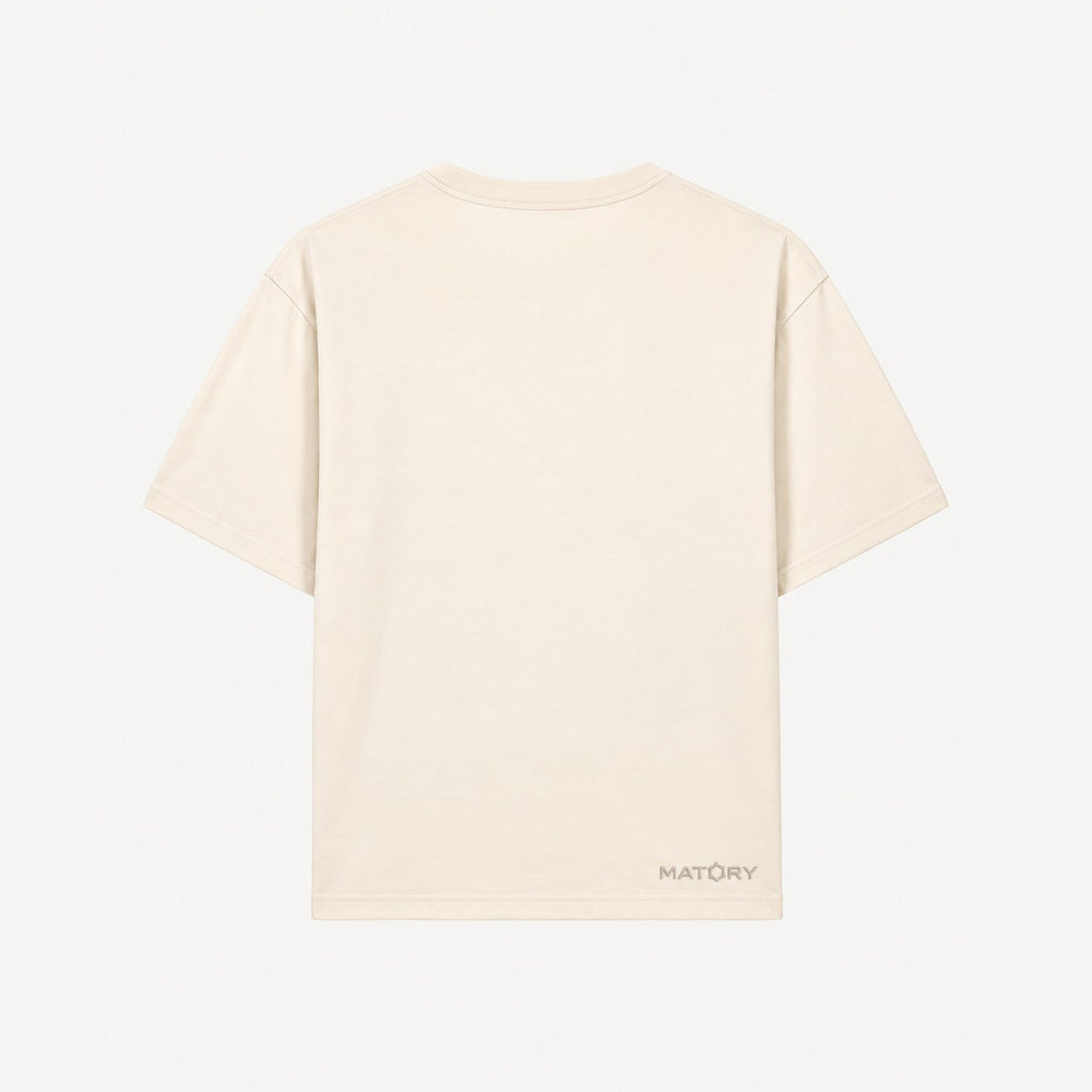 MATORY T-Shirt Natural Raw – Rückansicht