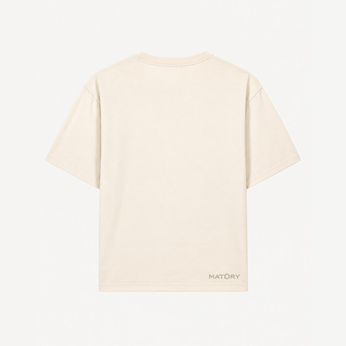 MATORY T-Shirt Natural Raw – Rückansicht