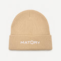 MATORY Wind Beanie Beige – Frontansicht
