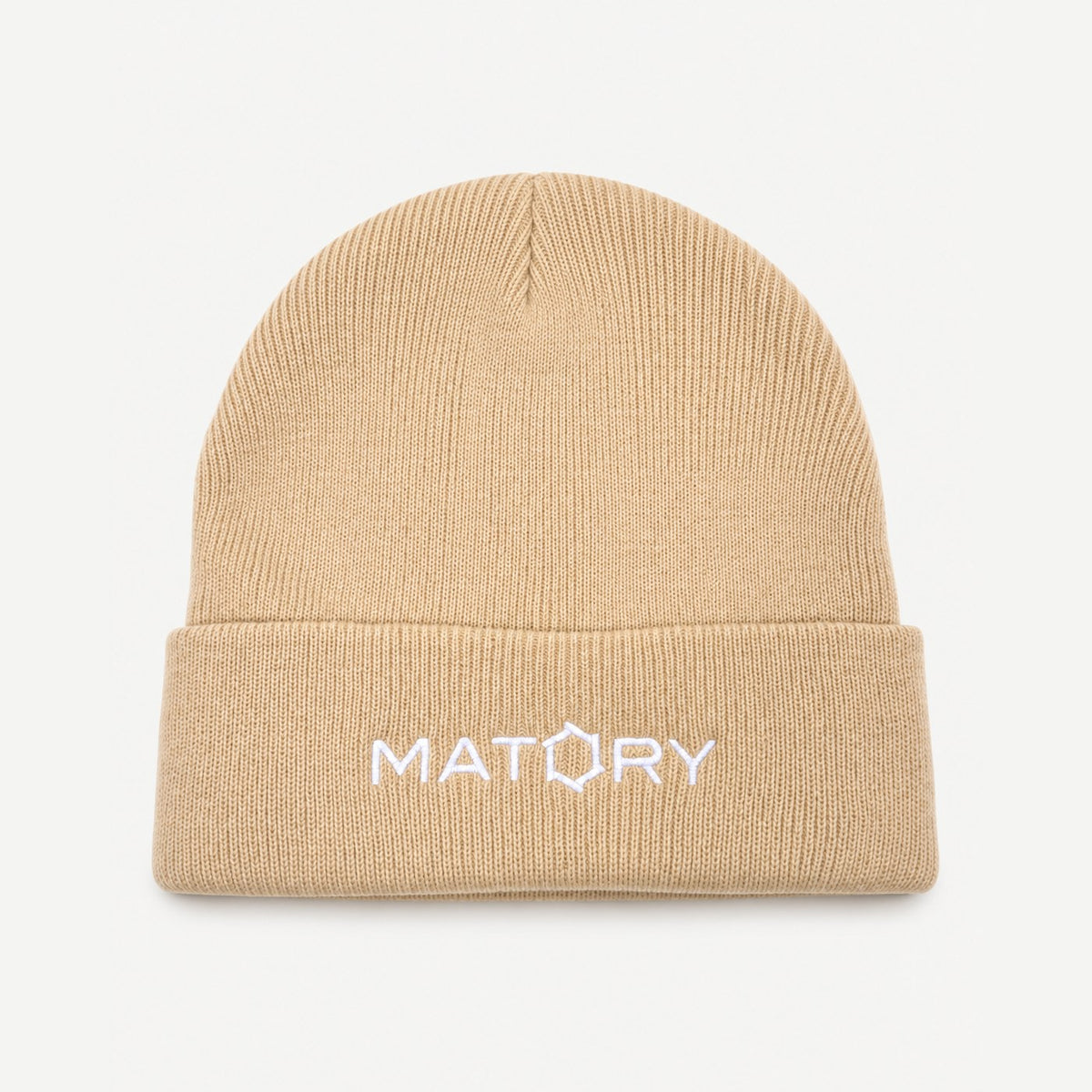 MATORY Wind Beanie Beige – Frontansicht