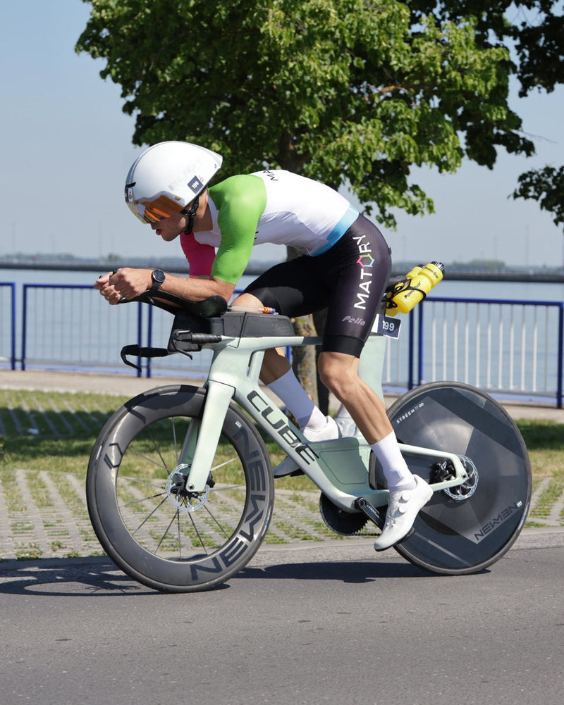 Louis im MATORY Triathlon-Kit bei der Samorin Championship